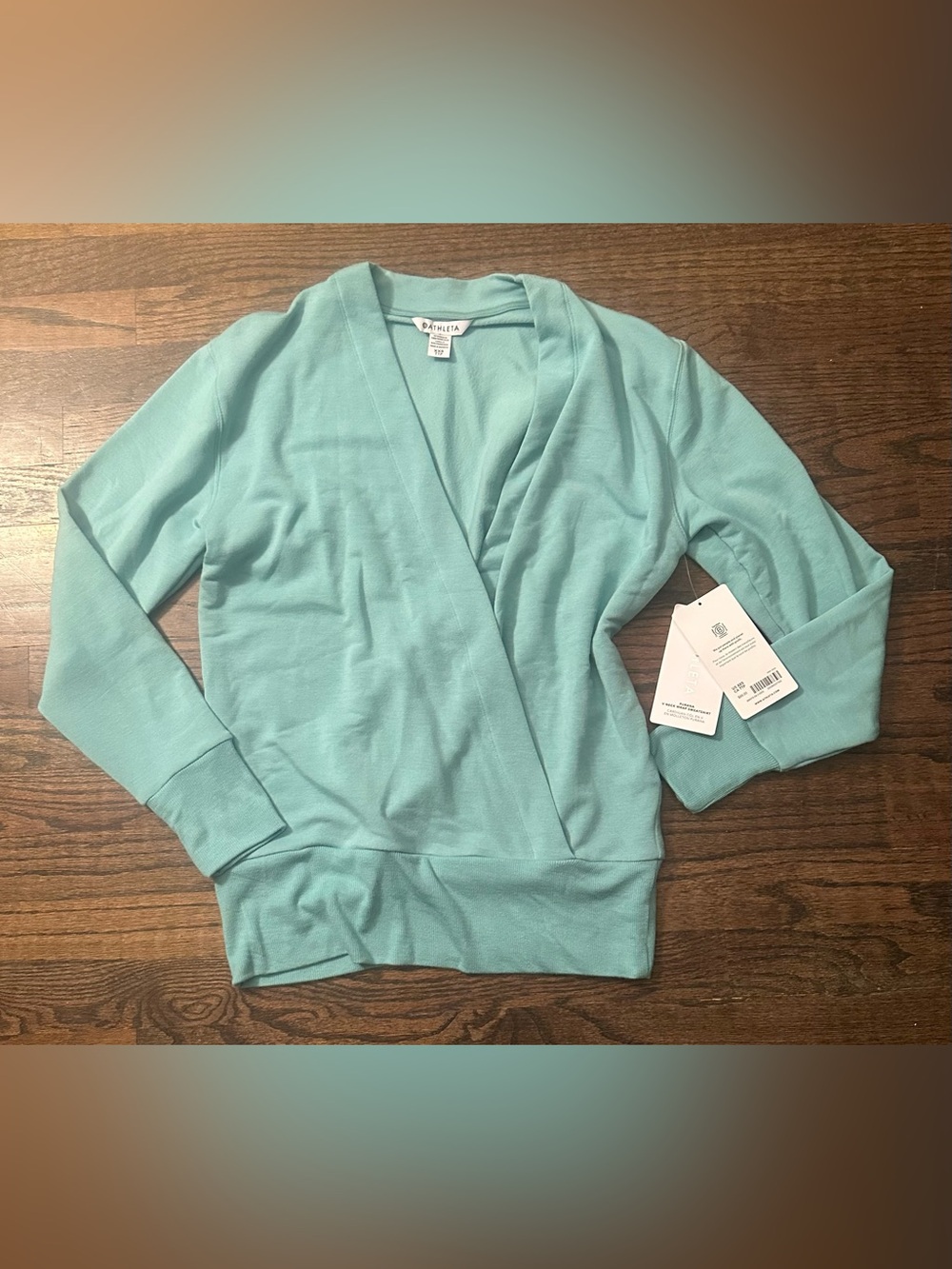 Athleta Purana V-Neck Wrap Sweatshirt